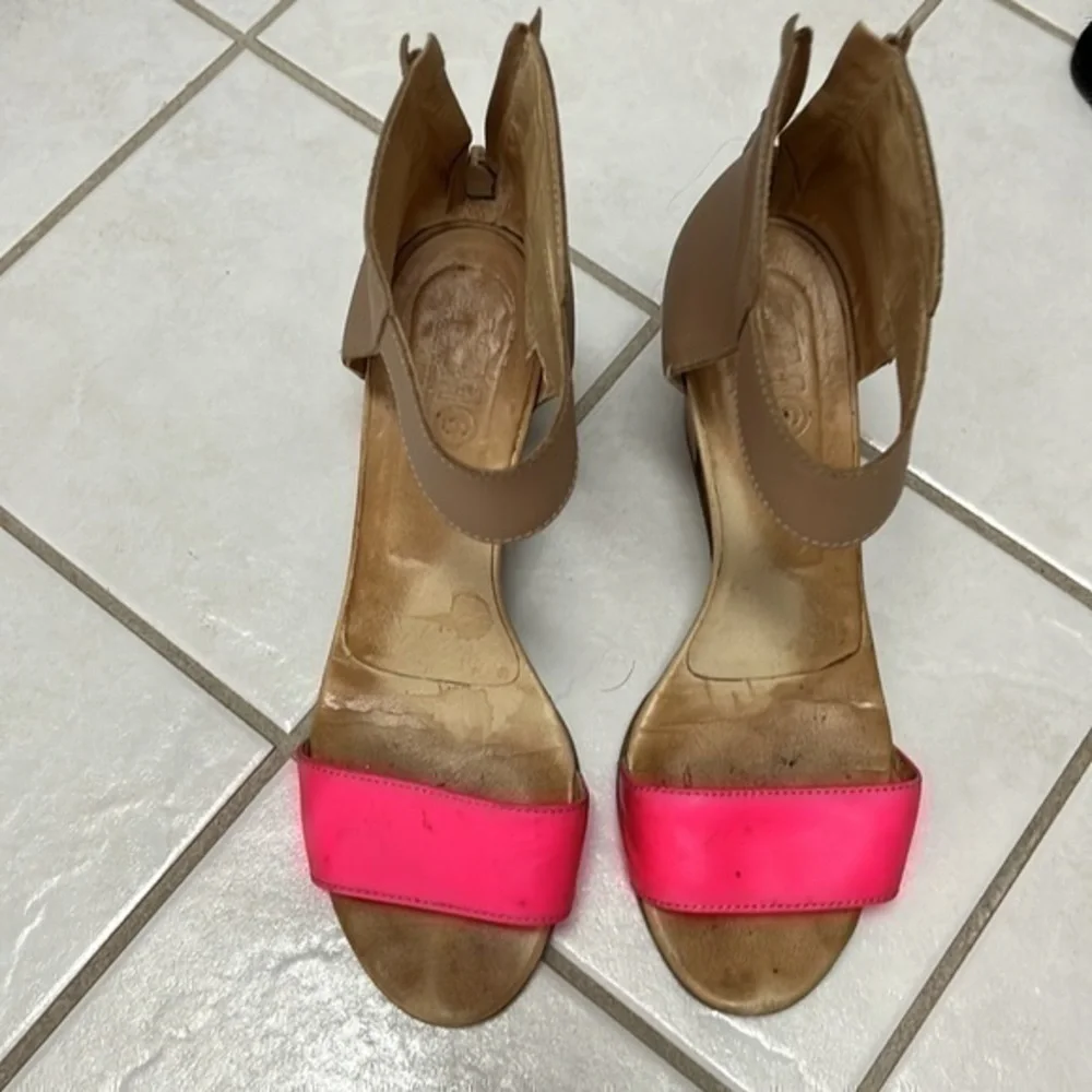 Maison Martin Margiela MM6 Paris pink wedge heels